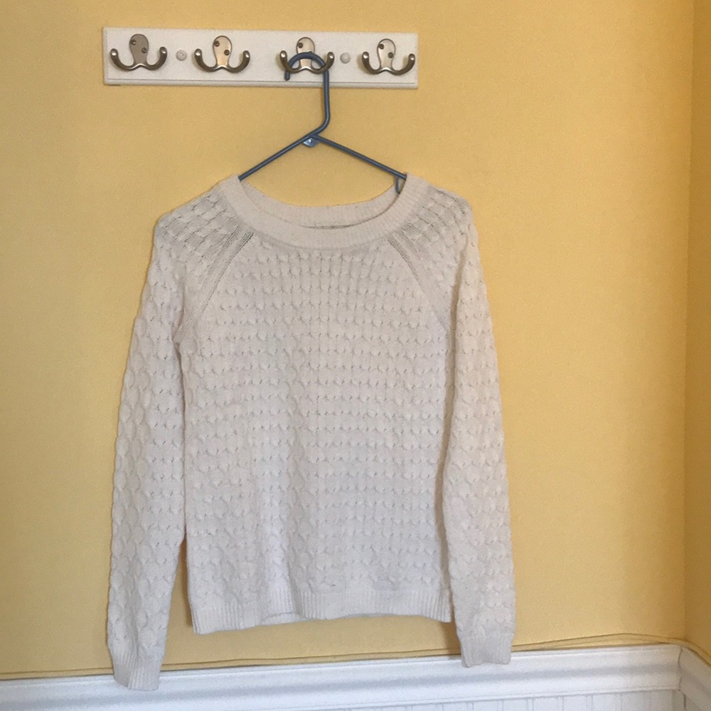 Old Navy - Knitted White Sweater